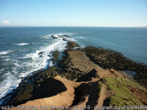 Filey Brigg from the end of the Cleveland Way