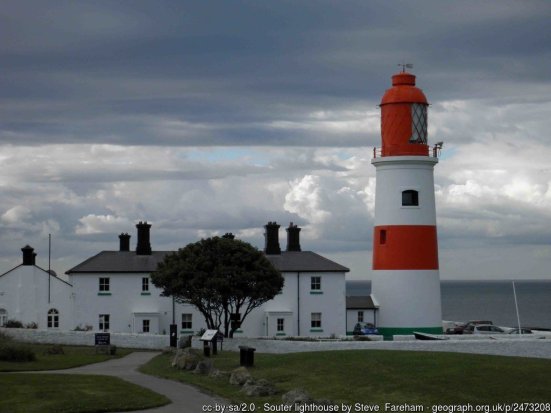 Souter lighthouse The first lighthouse to be powered by electricity decommissioned in 1988 now a National Trust property.