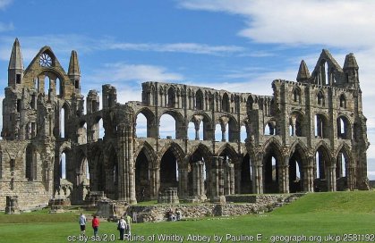 Ruins of Whitby Abbey A Grade I listed structure cared for by English Heritage.