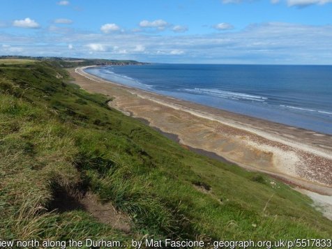 View north along the Durham Heritage Coast