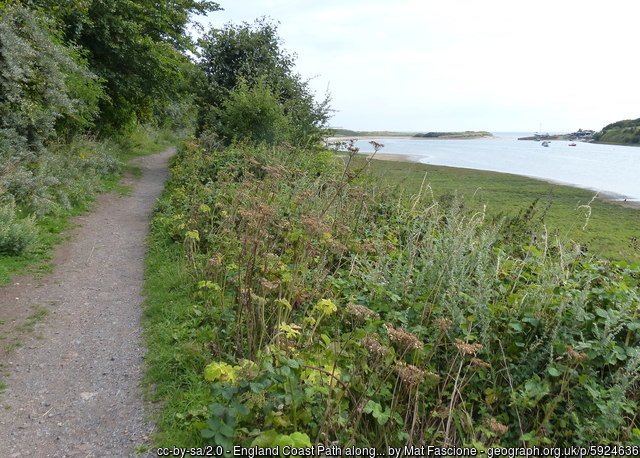 England Coast Path along the River Wansbeck