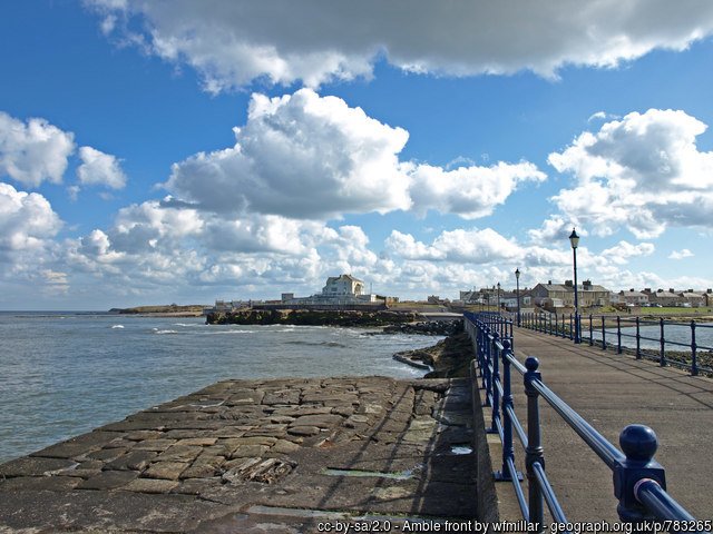 Amble front Looking towards Pan Point with The Bay on the right